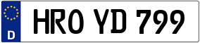 Trailer License Plate